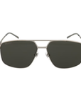 Gucci GG1676S 001 Silver Frame with Dark Grey Lens Sunglasses