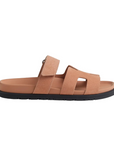 Hermès Chypre Sandals Suede Nude Goatskin
