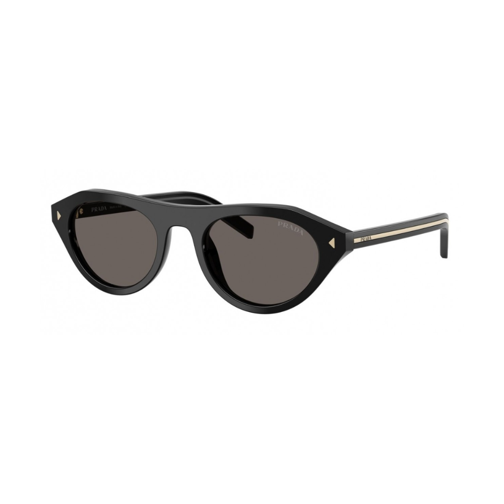 Prada SPR B15S 16K-731 Black Frame Dark Grey Lens Sungalasses