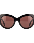 Tom Ford Odette TF 1189 ECO 01E Shiny Black Frame with Dark brown Lens Sunglasses