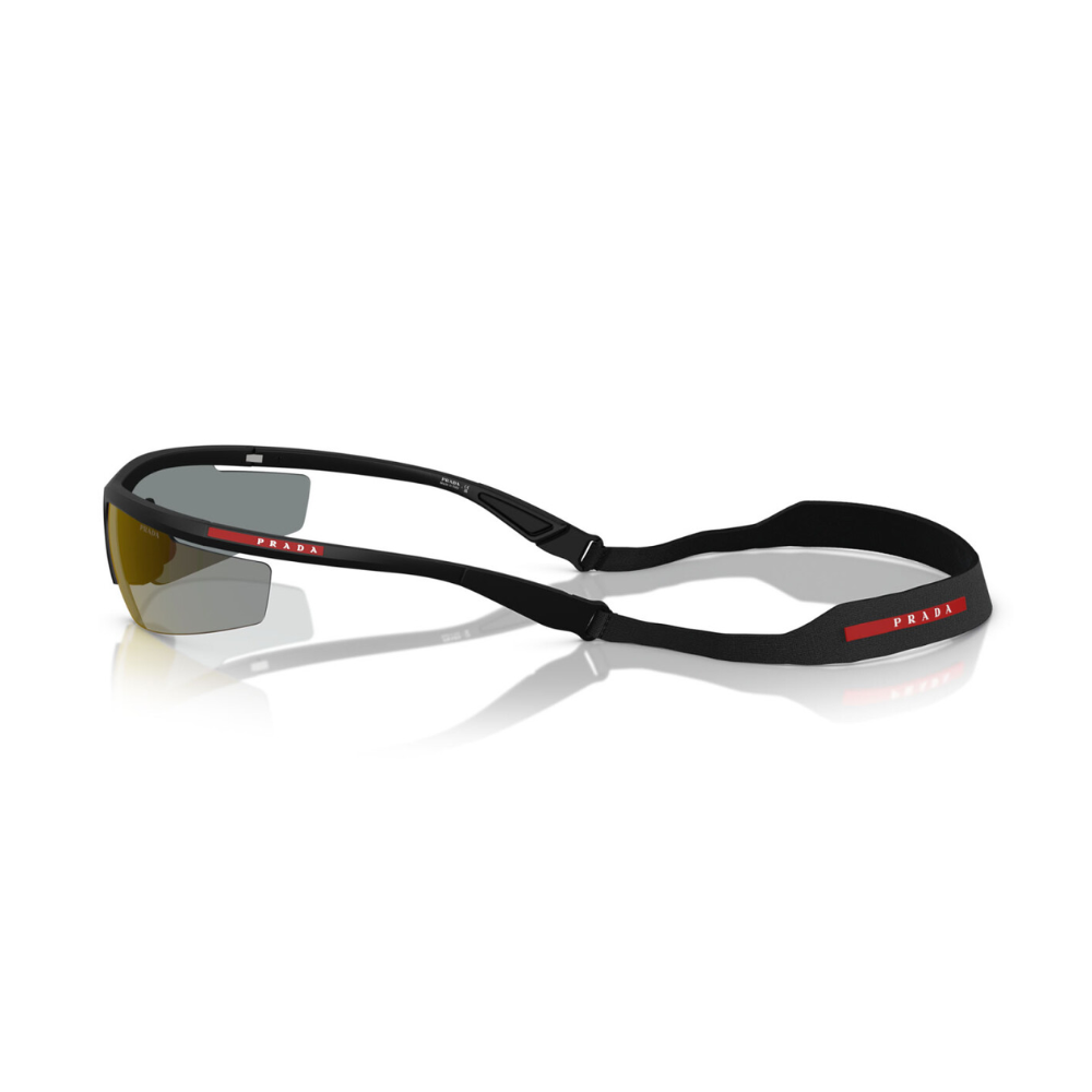 Prada Linea Rossa SPS A02s 1BO-10J Nero Opaco Frame and Dark blue with violet Lens Sunglasses