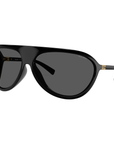 Miu Miu SMU A01 1AB-5S0 Black Geometric Sunglasses