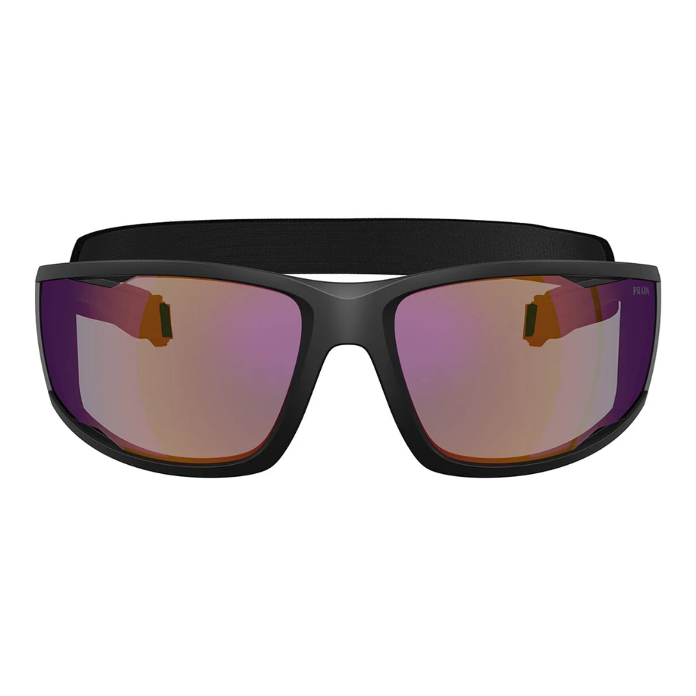 Prada Linea Rossa SPS A04 1BO-10J Matte Black Frame Dark blue with Violet Lens Sunglasses