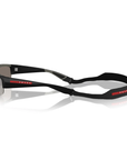 Prada Linea Rossa SPS A01 1B0-05A Nero Opaco Frame Light Grey Silver Mirror Lens Sunglasses