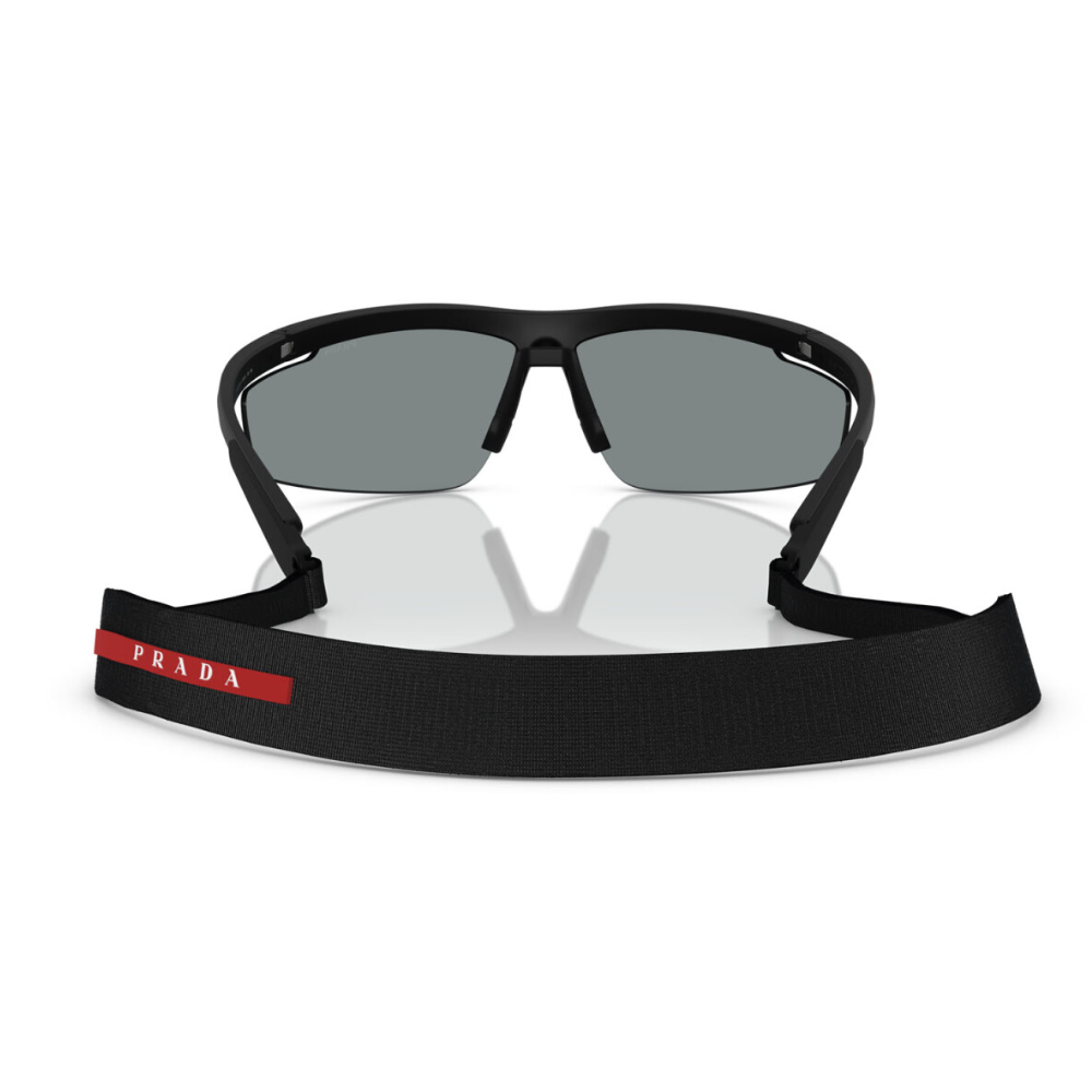 Prada Linea Rossa SPS A02s 1BO-10J Nero Opaco Frame and Dark blue with violet Lens Sunglasses