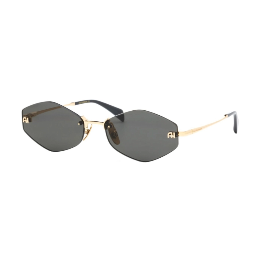 Ana Hickmann AH3306 04D Gold Frame Black Lens Sunglasses