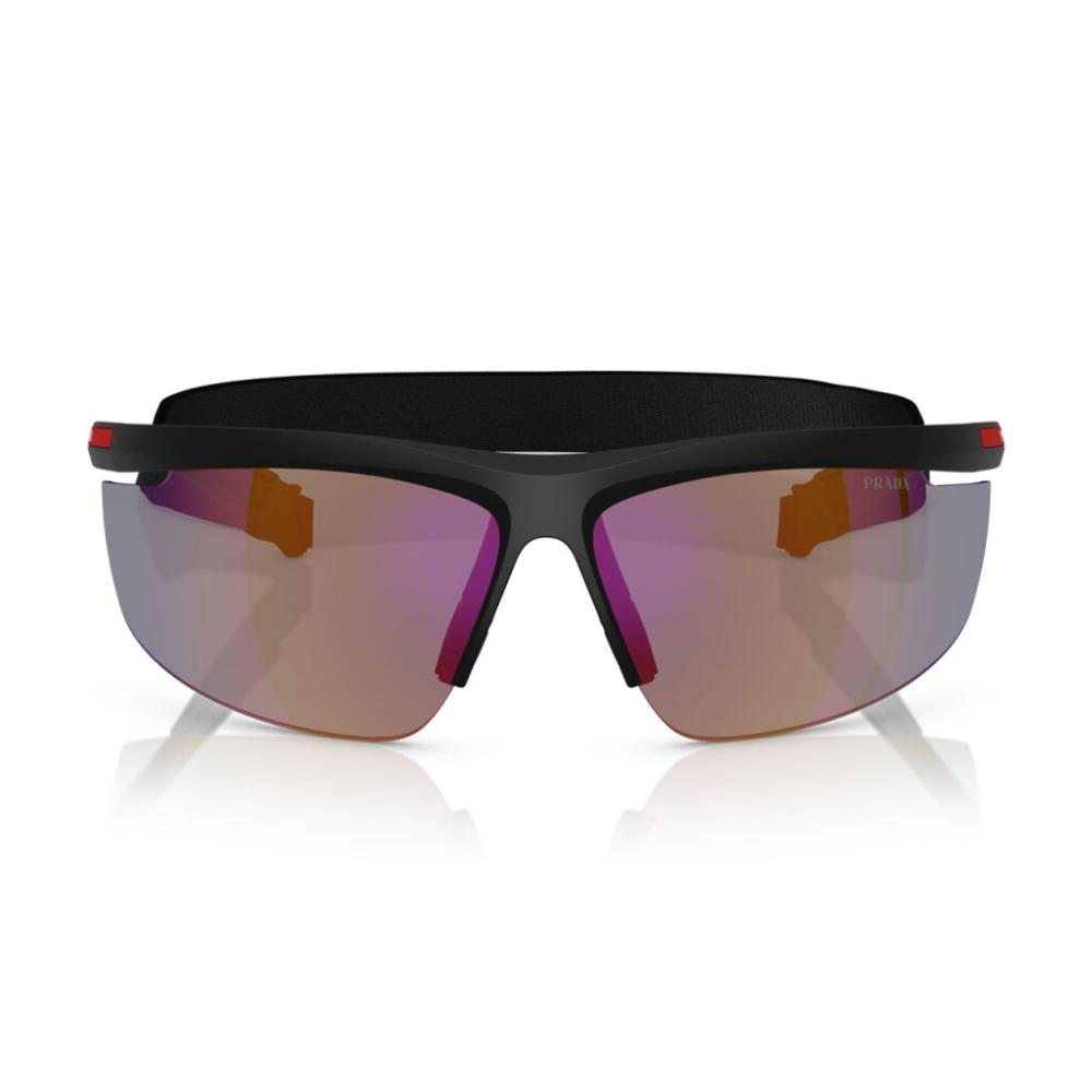 Prada Linea Rossa SPS A02s 1BO-10J Nero Opaco Frame and Dark blue with violet Lens Sunglasses