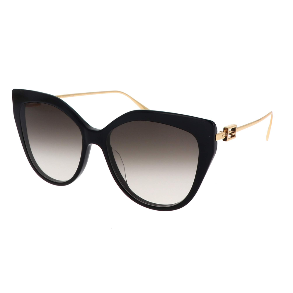 Fendi Baguette FE40011U 01F Black Frame with Grey Lens Sunglasses