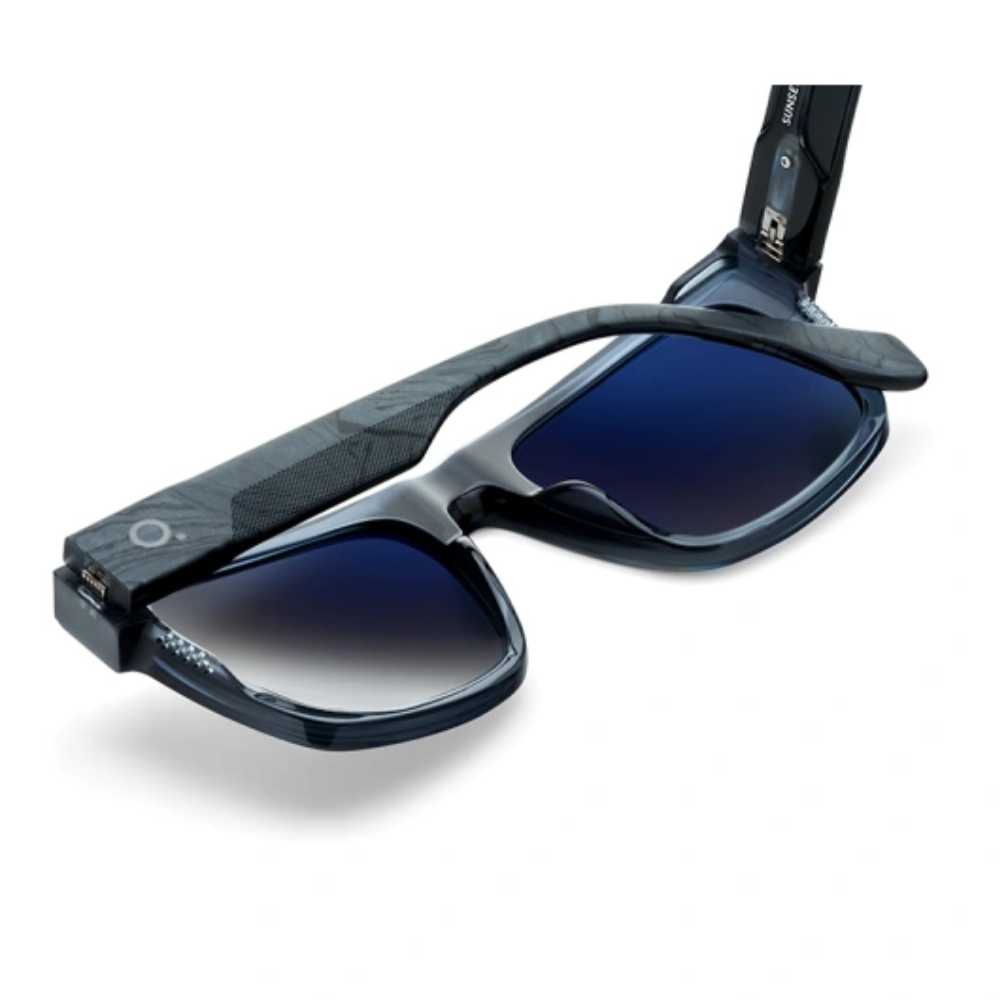 Etnia Barcelona Sunset Hills GRBK Black Blue Frame Square Sunglasses