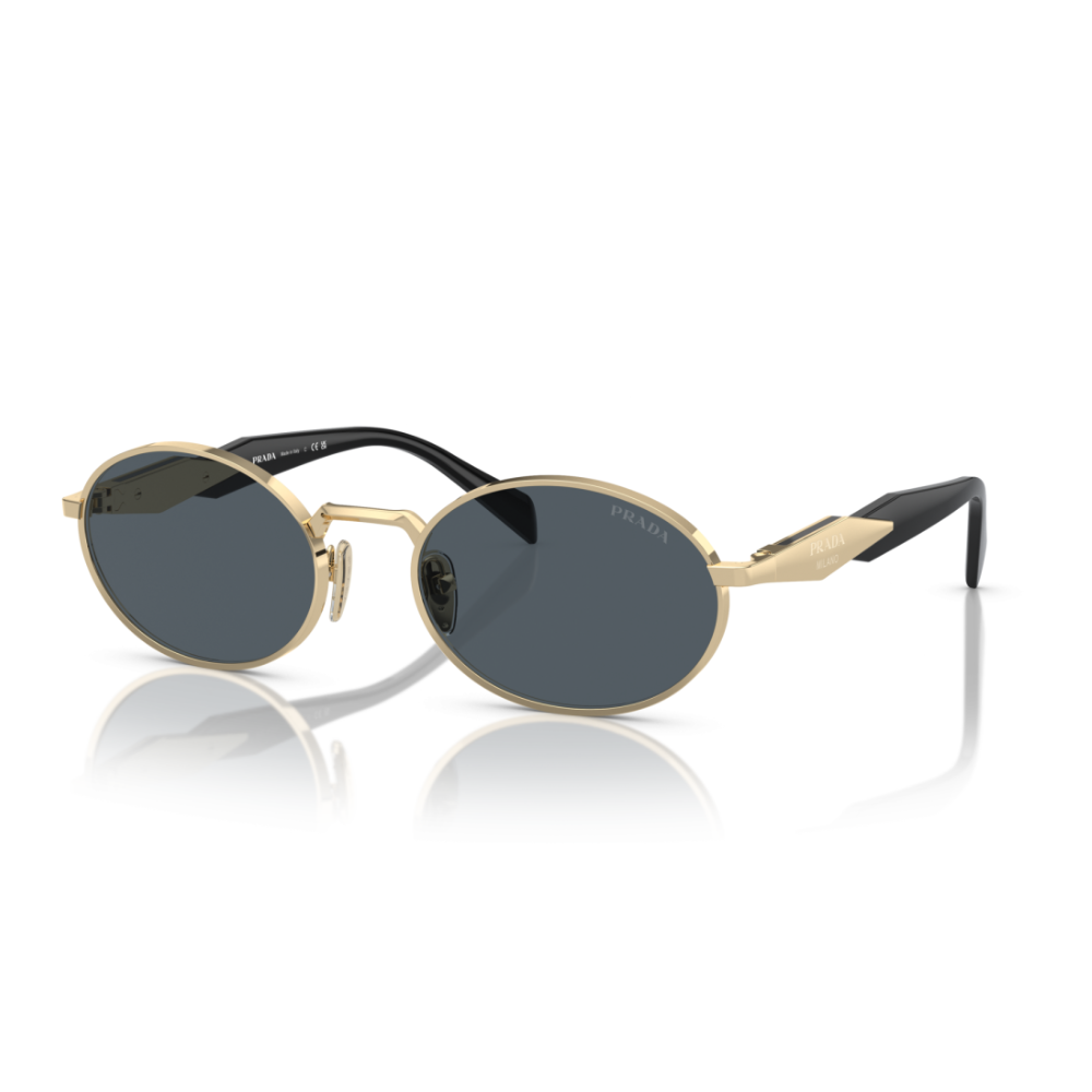 Prada SPR65Z s ZVN-09T Pale Gold and Black Sunglasses