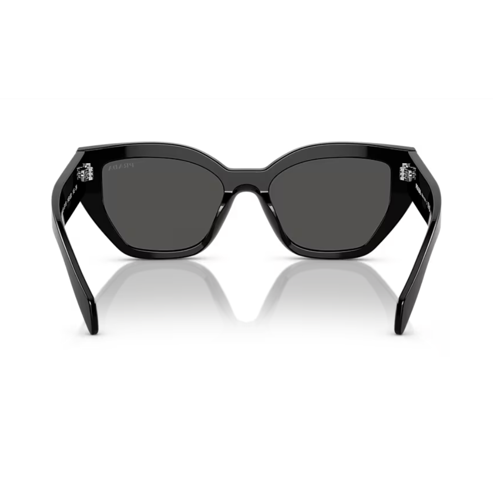 Prada SPR A09S 1AB-5S0 Black Frame Dark Grey Lens Sunglasses