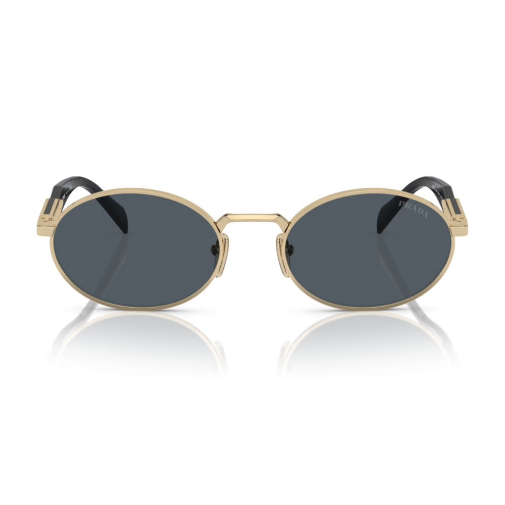 Prada SPR65Z s ZVN-09T Pale Gold and Black Sunglasses