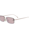 Fendi First Crystal FE4172US 28U Rose Gold Frame with Pink Lens Sunglasses