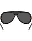 Miu Miu SMU A01 1AB-5S0 Black Geometric Sunglasses