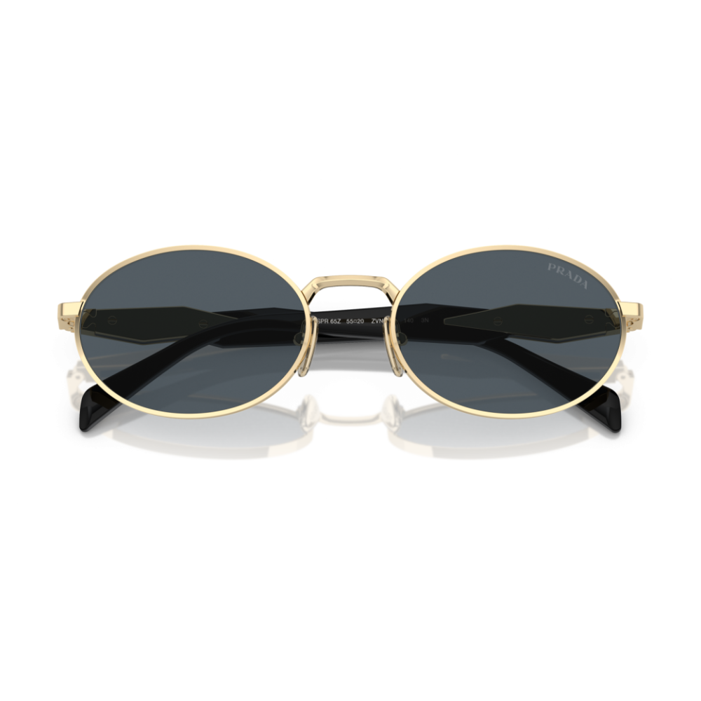 Prada SPR65Z s ZVN-09T Pale Gold and Black Sunglasses