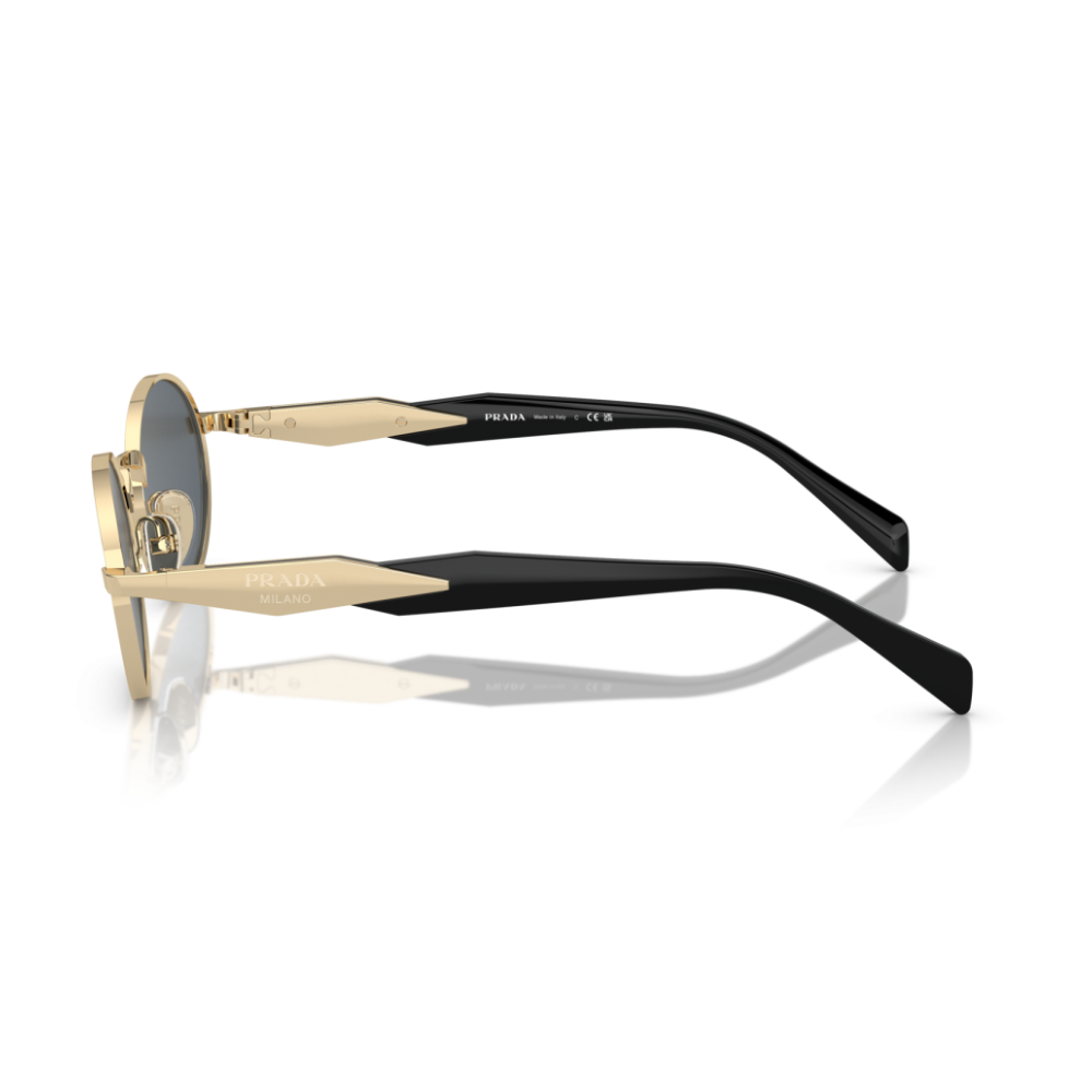 Prada SPR65Z s ZVN-09T Pale Gold and Black Sunglasses