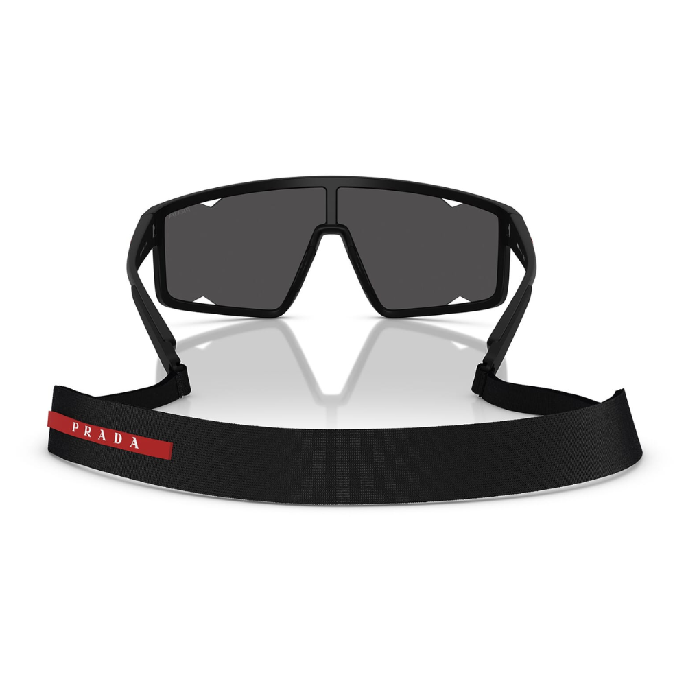 Prada Linea Rossa SPS A03 180-5S0 Matte Black Frame Dark Grey Lens Sunglasses