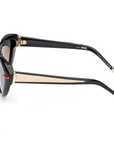 Christian Louboutin Kate LB0009 01B Shiny Black Sunglasses