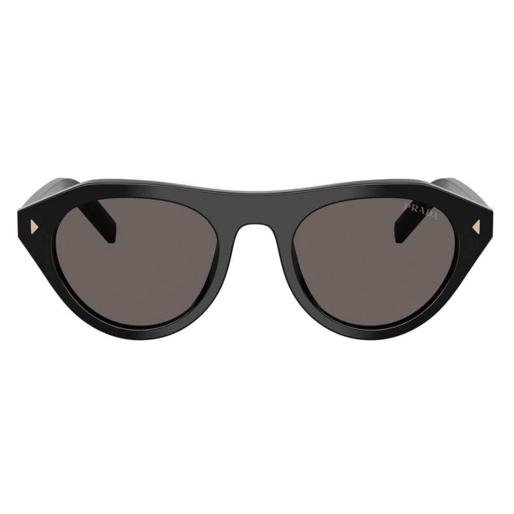 Prada SPR B15S 16K-731 Black Frame Dark Grey Lens Sungalasses