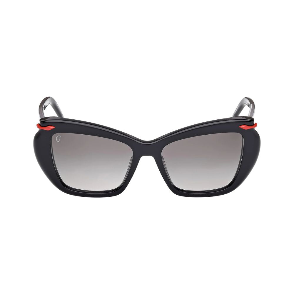 Christian Louboutin - LB0011 01B Black Silver Sunglasses