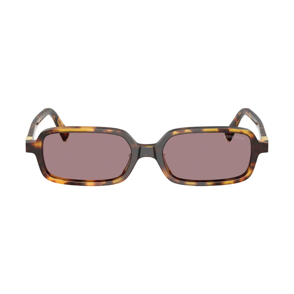 Miu Miu - SMU 11Z 14L Purple Brown Havana Rectangular Sunglasses