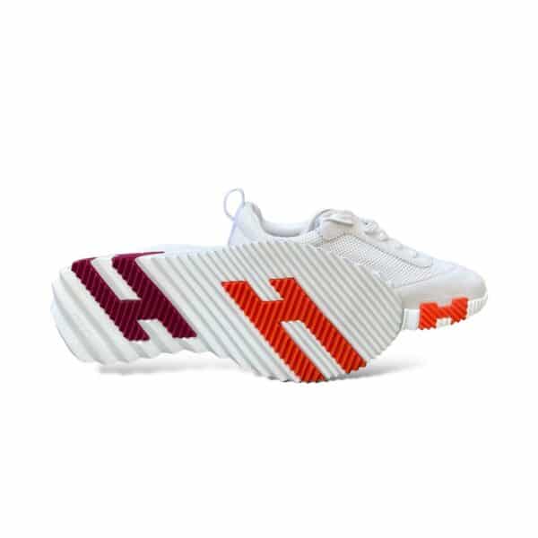 Hermès Bouncing Sneaker Air Mesh Suede Women Blanc