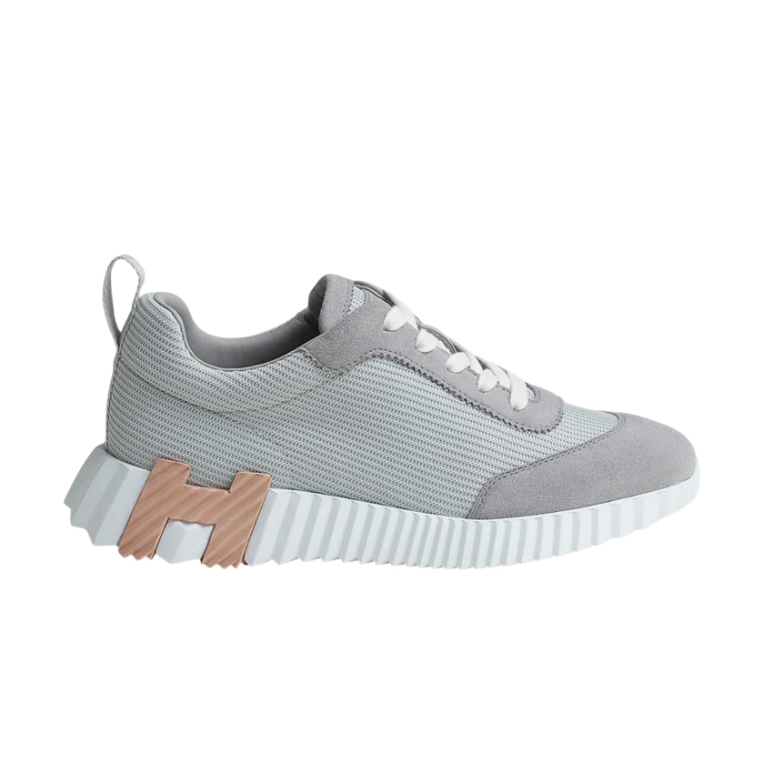 Hermès Bouncing Sneaker Technical Mesh Suede Gris Tempérance