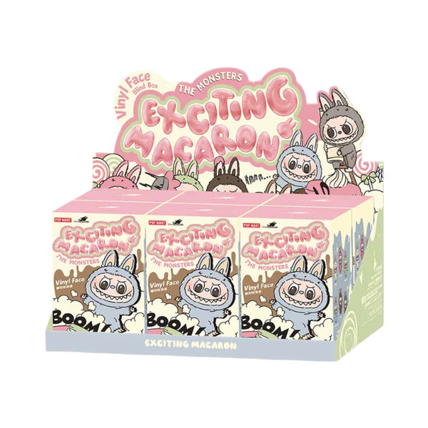 POP MART Labubu The Monsters 'Exciting Macarons V1' Vinyl Plush Sealed Single Blind Box