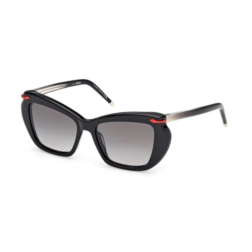 Christian Louboutin - LB0011 01B Black Silver Sunglasses