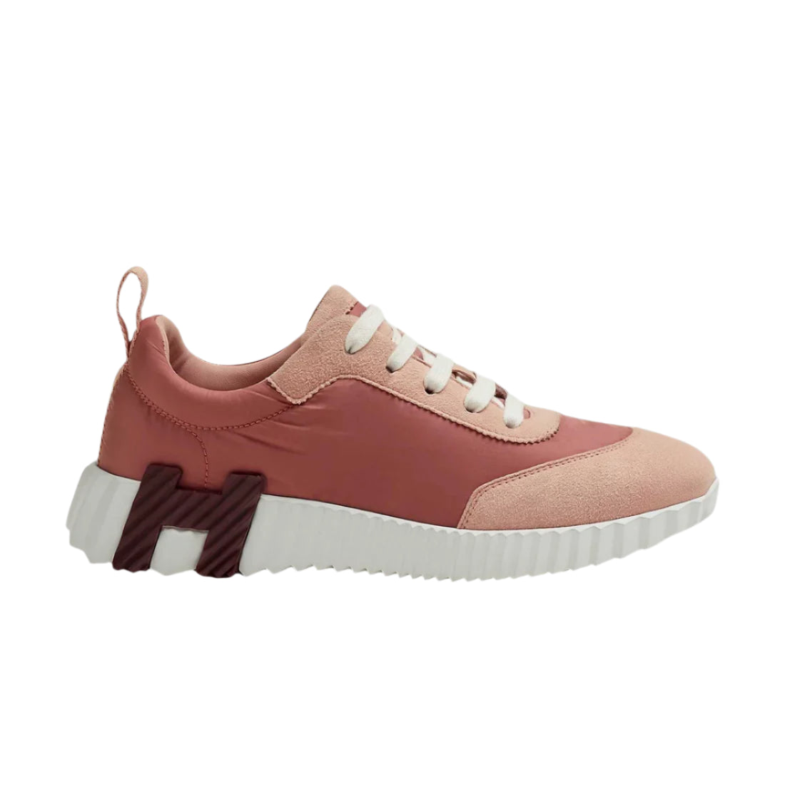 Hermès Bouncing Sneaker Suede Women Pink Parachute Fabric