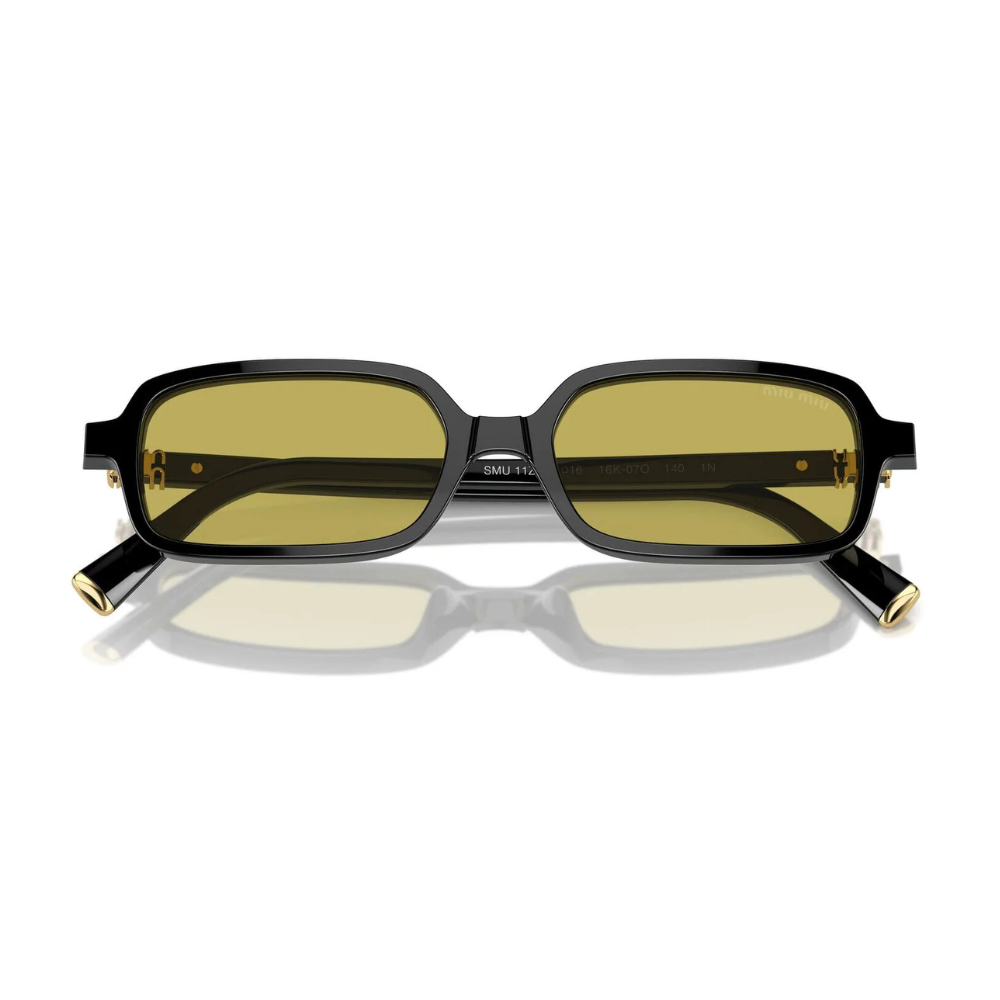 Miu Miu - SMU 11Z 16K07 Olive Green Black Rectangular Sunglasses