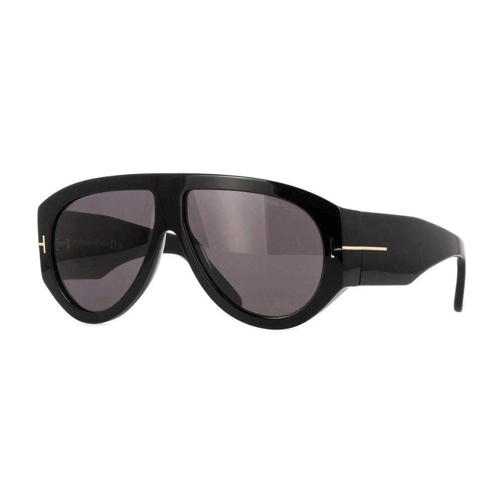 Tom Ford Bronson TF1044 ECO Smoke Black Aviator Sunglasses