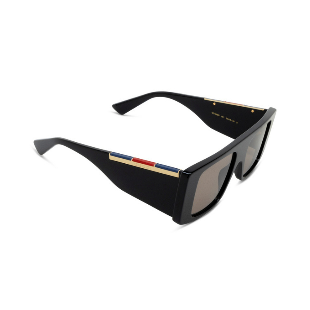 Gucci - GG1888S 001 Brown Black Shield Sunglasses