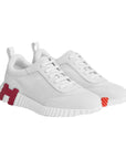 Hermès Bouncing Sneaker Air Mesh Suede Women Blanc