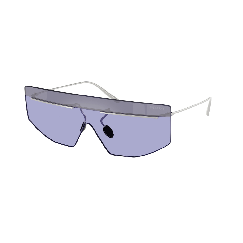 Prada - Tampo Line SPR B55 1BC-70P Silver Purple Sunglasses