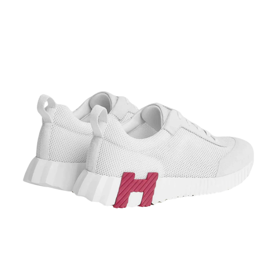 Hermès Bouncing Sneaker Air Mesh Suede Women Blanc