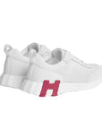 Hermès Bouncing Sneaker Air Mesh Suede Women Blanc