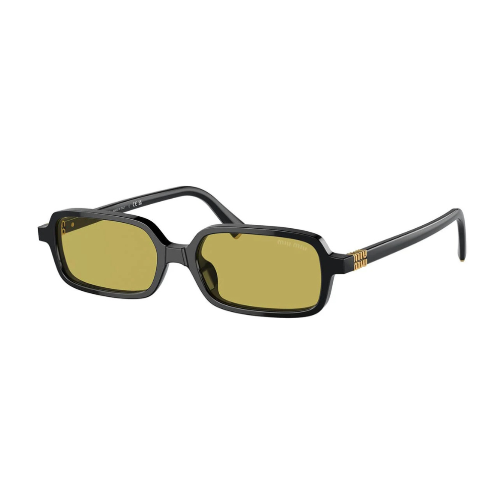 Miu Miu - SMU 11Z 16K07 Olive Green Black Rectangular Sunglasses