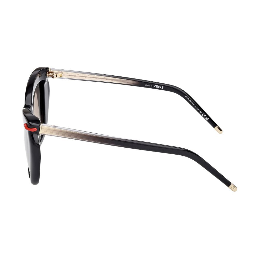 Christian Louboutin - LB0011 01B Black Silver Sunglasses