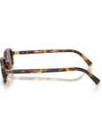 Miu Miu - SMU 11Z 14L Purple Brown Havana Rectangular Sunglasses