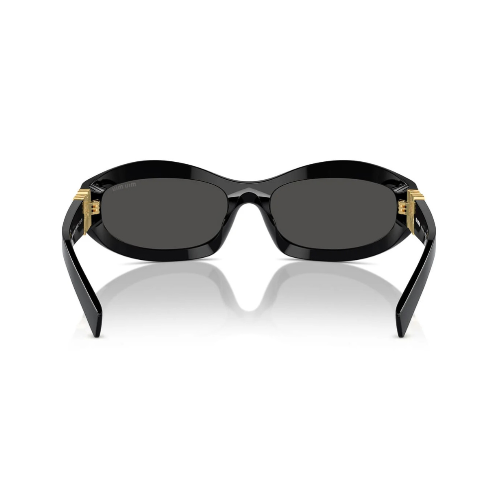 Miu Miu - SMU 14Z 16K-08Z Grey Black Oval Sunglasses