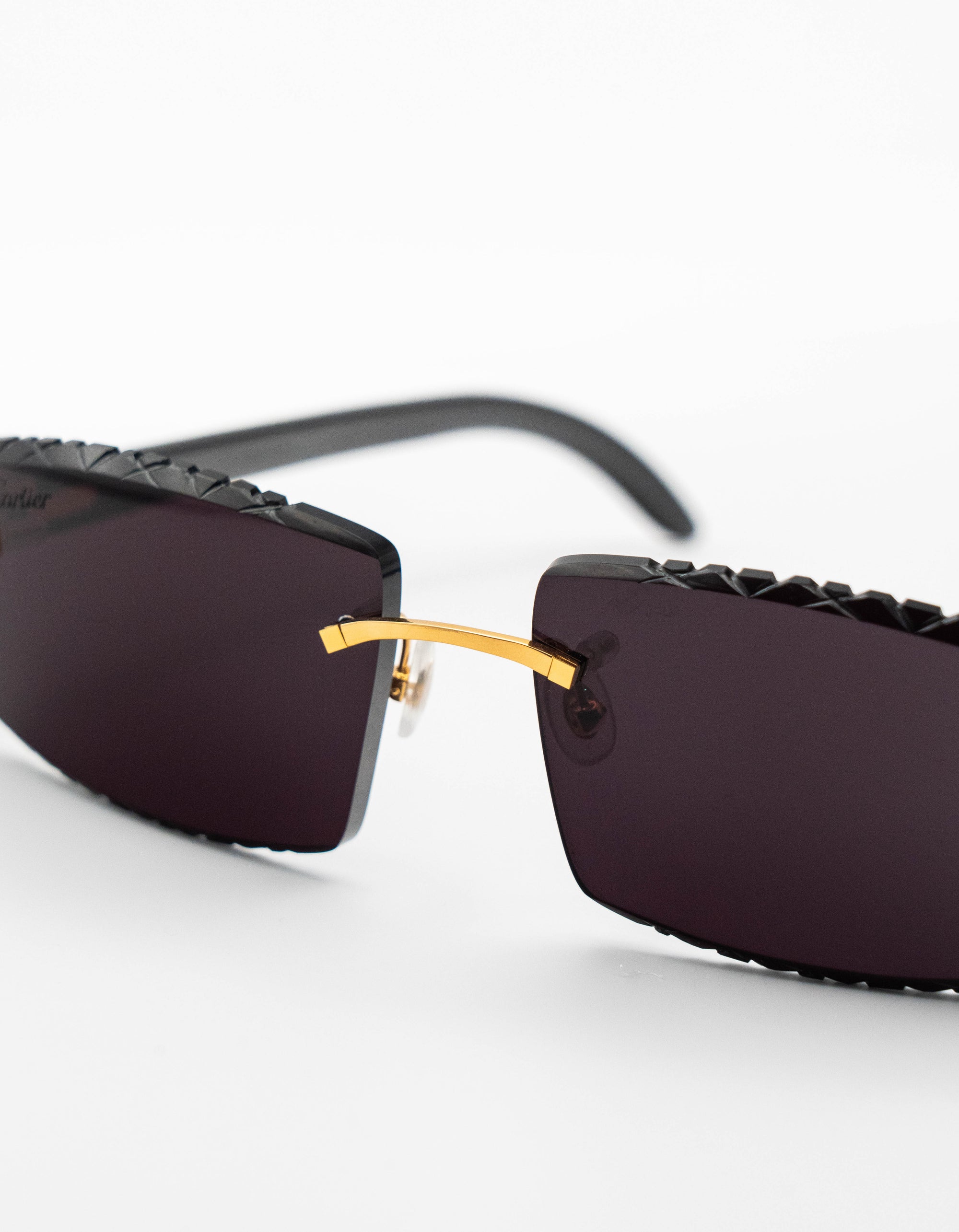 Cartier Sunglasses "C Allongé de Cartier" Black D. Cut Lenses