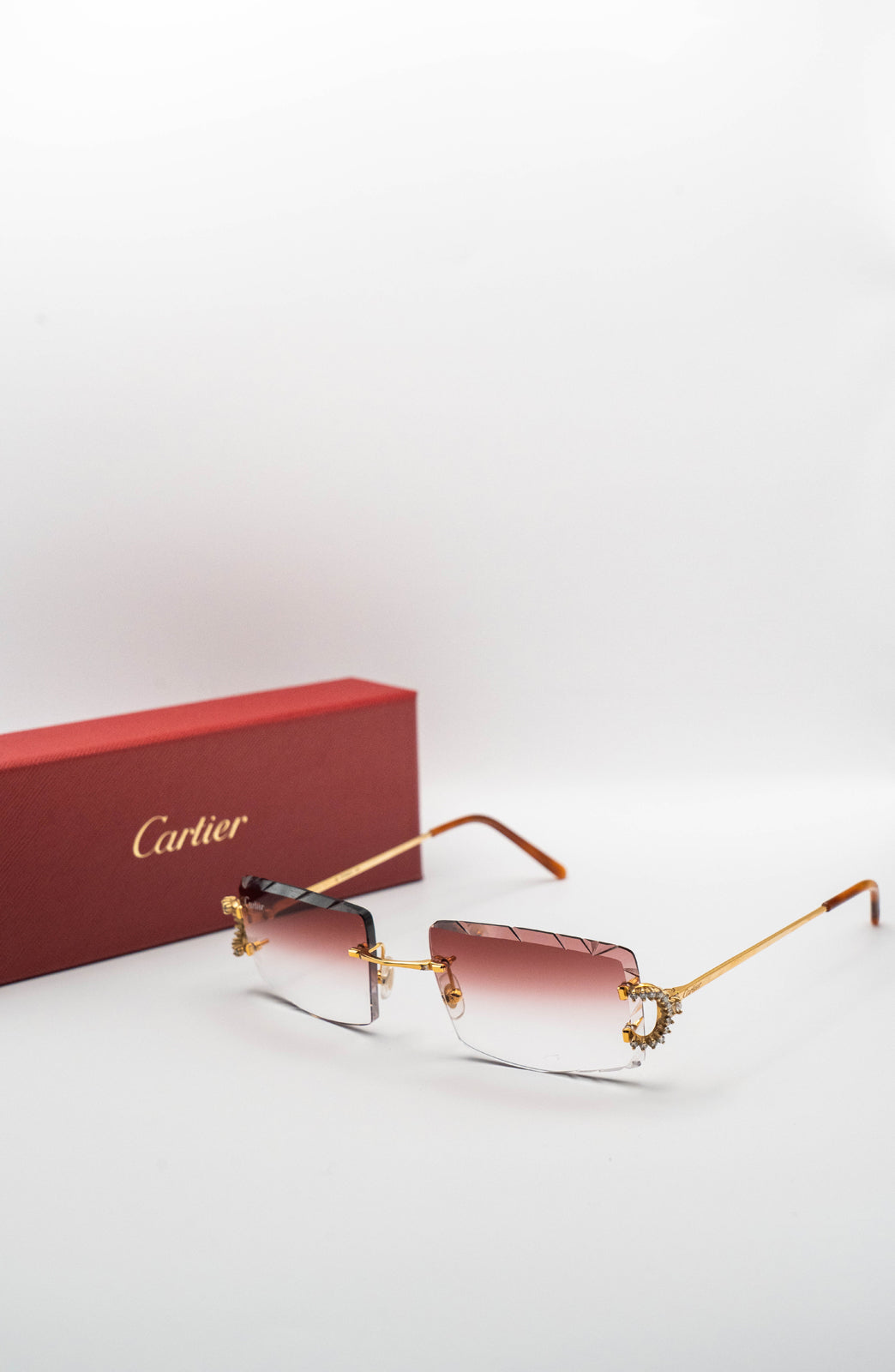 Cartier Sunglasses "C Jeweled Cartier" Rose Lenses