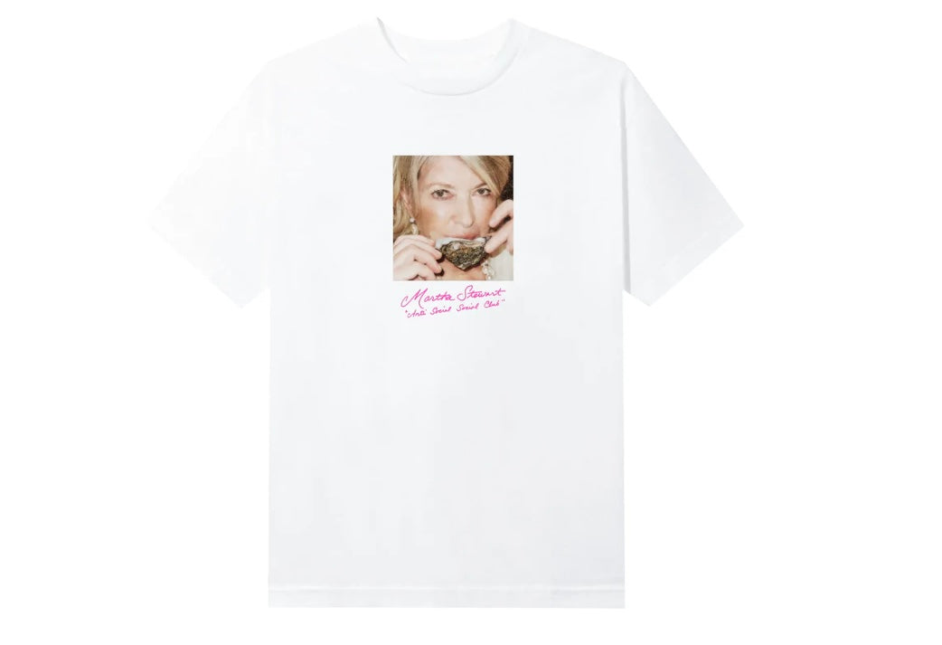 Anti Social Social Tee Martha Stewart White