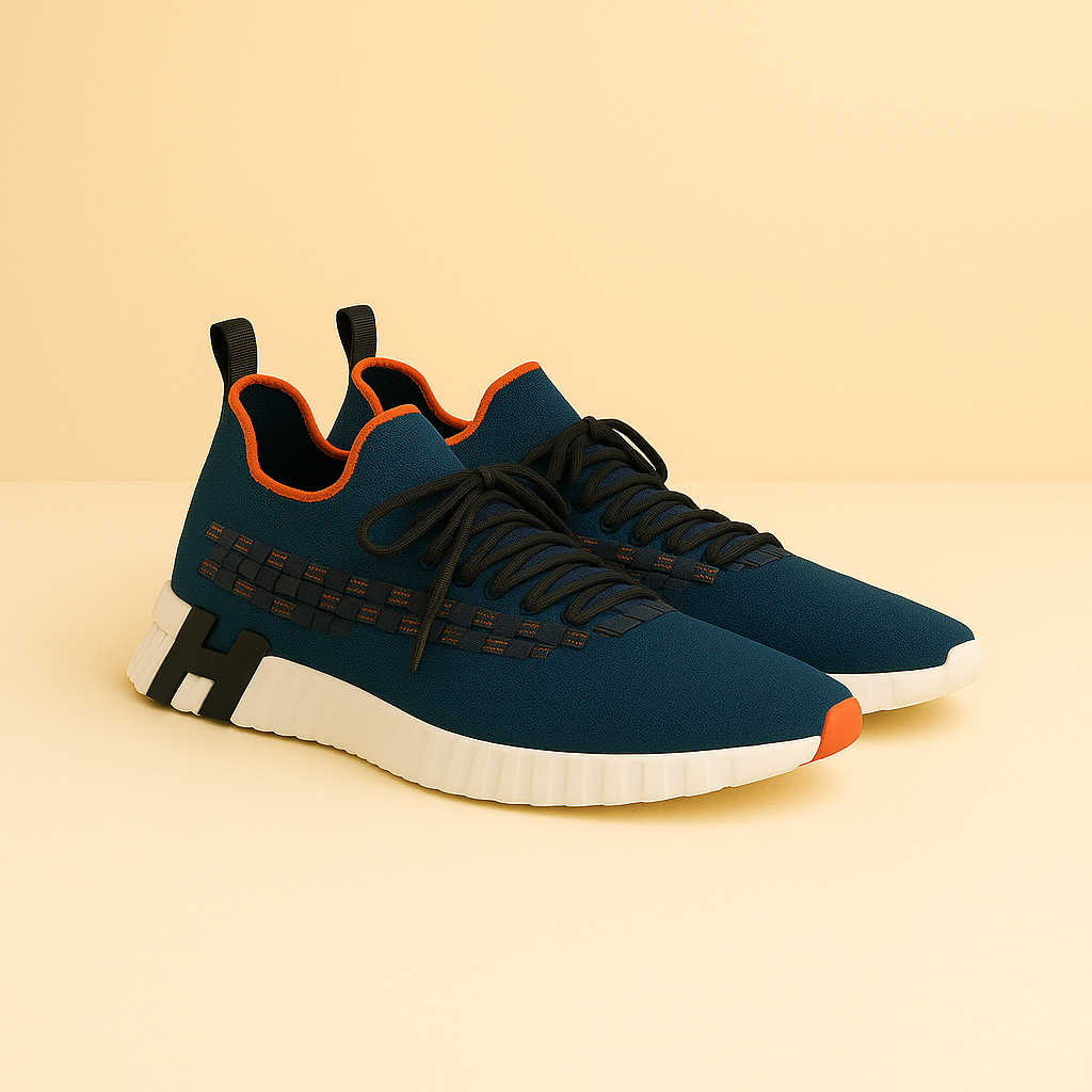 Hermès Bouncing Sneaker Flex Navy Orange