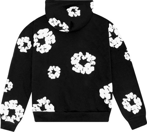 Denim Tears Cotton Wreath Hoodie Black/White