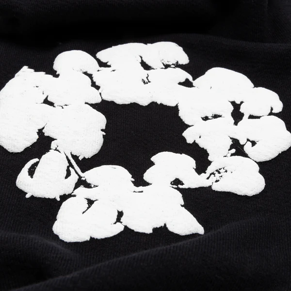 Denim Tears Cotton Wreath Sweatpants Black/White