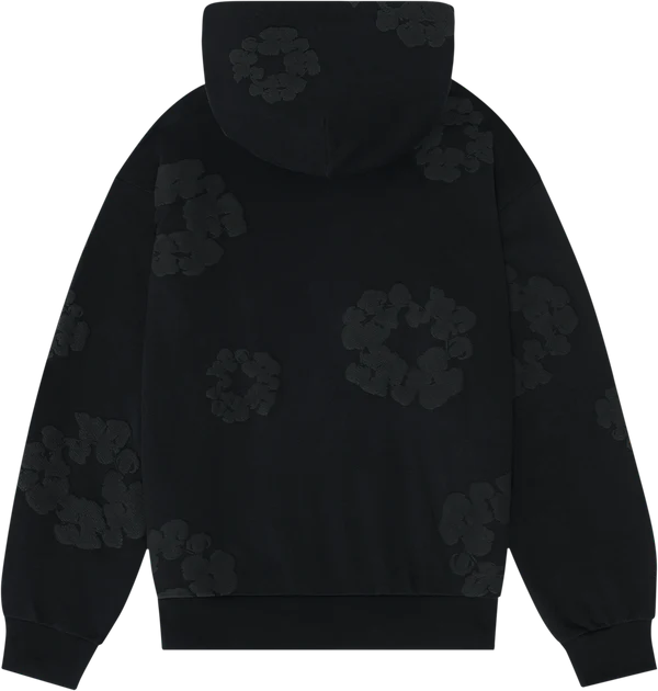 Denim Tears Wreath Hoodie Black Mono