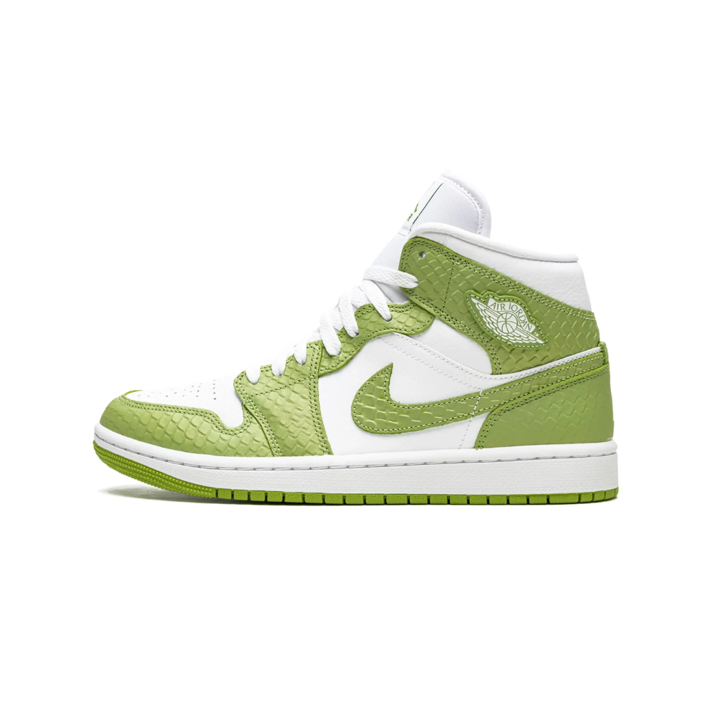 Air Jordan 1 Mid Green Python (WMNS)