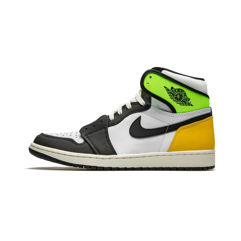 Air Jordan 1 Retro High White Black Volt University Gold